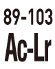89-103 Ac-Lr
